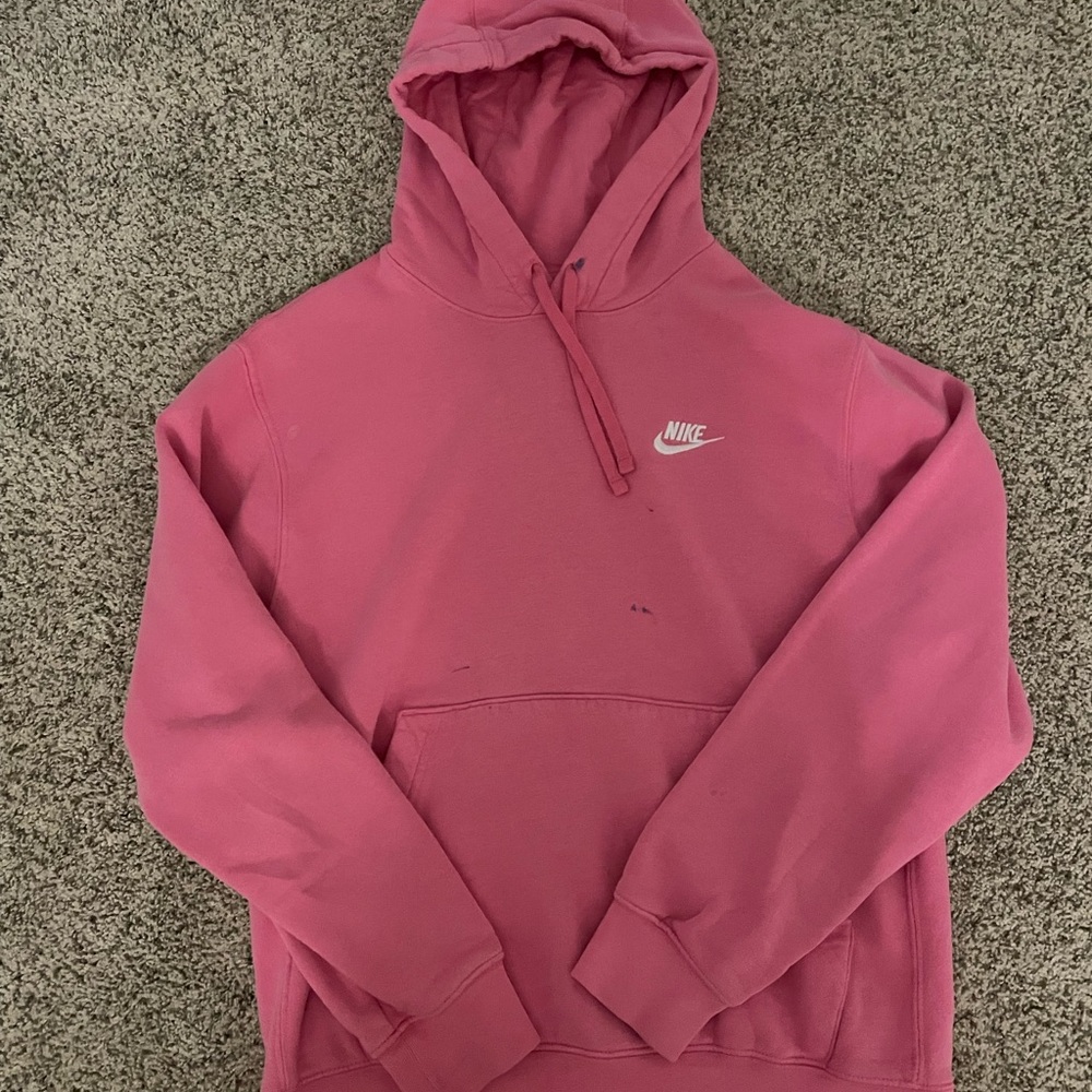 Nike Men's Vibrant Pink Hoodie